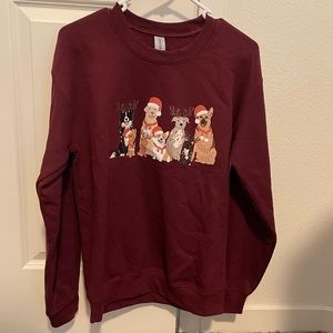 Cute Dog Christmas Sweater Jumper Sweatshirt